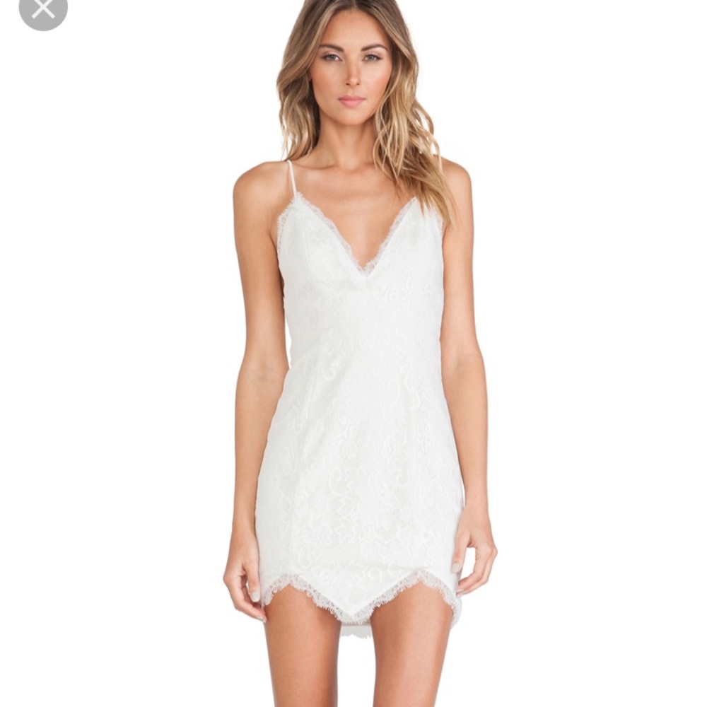 NBD White Lace Dress